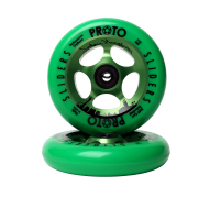 Колеса Proto Slider Jordan Hanrahan 110 мм Green/Green для трюкового самоката