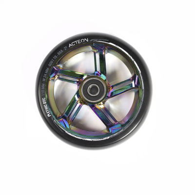Колесо Ethic Acteon 110 мм Black/Neochrome для трюкового самоката