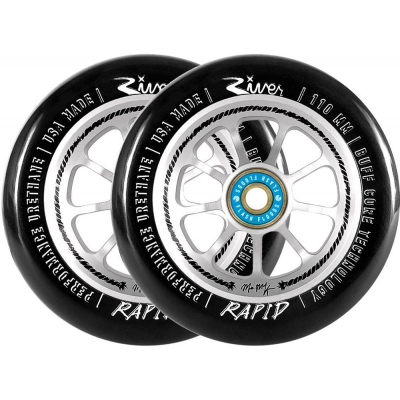 Колеса River Rapid 110 мм Matt McKeen Black/Silver для трюкового самоката