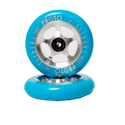 Колеса Proto Slider Starbright 110 мм Blue/Silver для трюкового самоката