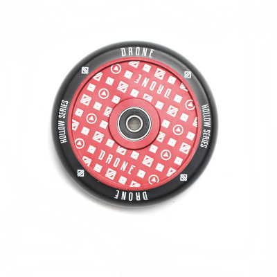 Колесо Drone Hollow Series 110 мм Black/Red Flex для трюкового самоката