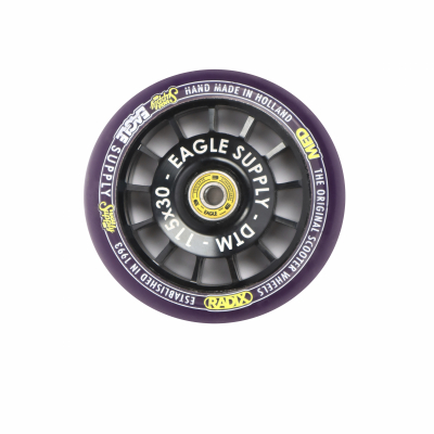 Колесо Eagle Radix Hollowtech 115x30 мм Purple/Black для трюкового самоката