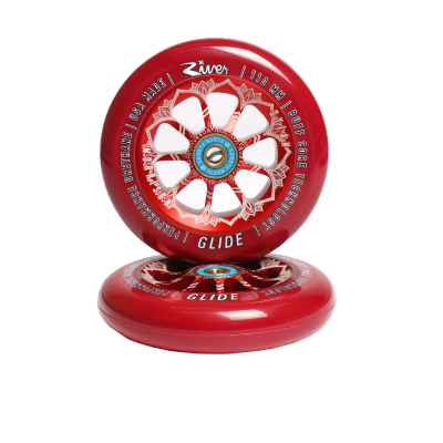 Колеса River Glide 110 мм Dylan Morrison Red/Red для трюкового самоката