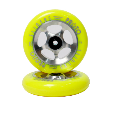 Колеса Proto Slider Starbright 110 мм Yellow/Silver для трюкового самоката