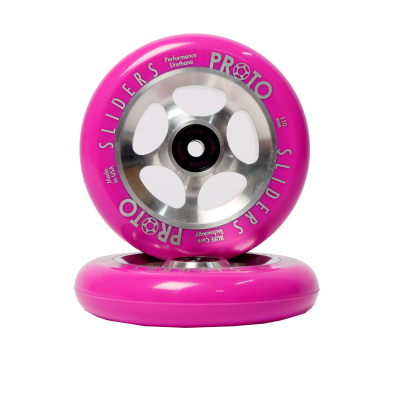 Колеса Proto Slider Starbright 110 мм Purple/Silver для трюкового самоката