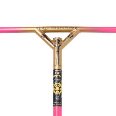 Руль Proto Moon Child Baby Slayer Pink/Gold для трюкового самоката