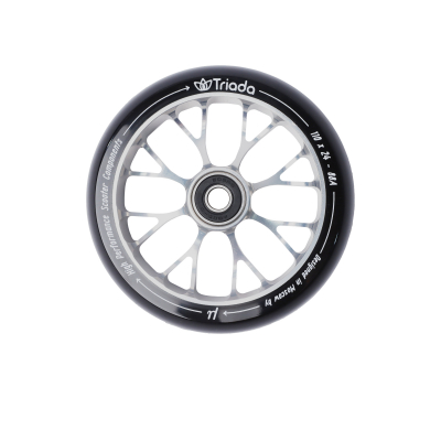 Колесо Triada Blossom Black/Silver для трюкового самоката