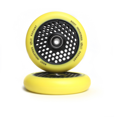 Колеса Root Industries Honeycore 110 мм Radiant Yellow/Black для трюкового самоката