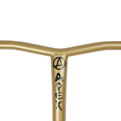 Руль Apex Standard 580x560 мм Gold для трюкового самоката